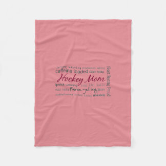 Maman d'hockey - couverture d'ouatine de collage