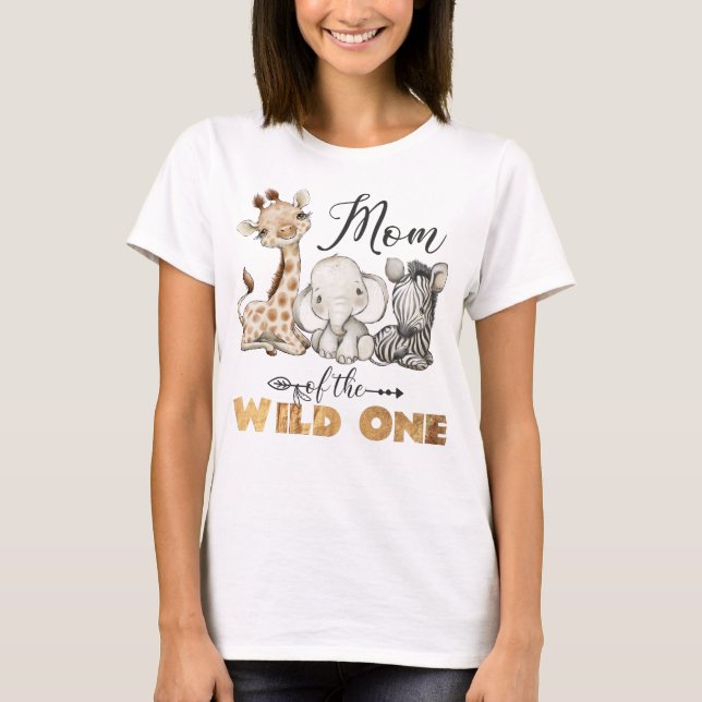 Maman du T-shirt sauvage (Devant)