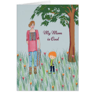 Maman est la carte d'anniversaire Cool de Young So