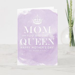 Maman est la reine   Cartes de fête des mères