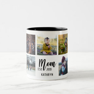 Maman Est. Mug photo personnalisée 2018