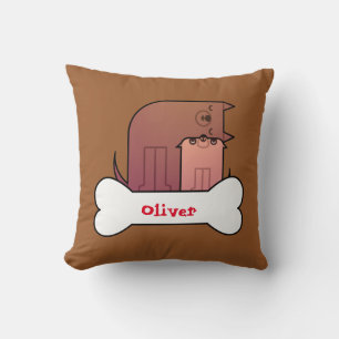 Maman Et Bébé Chien Lance Oreiller