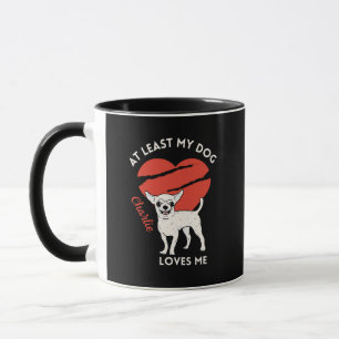 Maman et papa chien amour Mug personnalisé