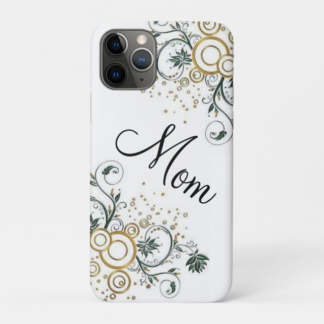 Maman florale coque iphone (Dos)