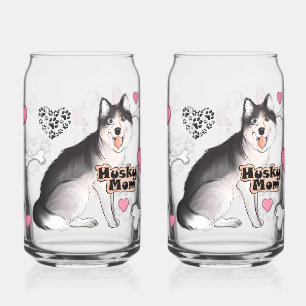 Maman Husky avec des Os et des Cœurs