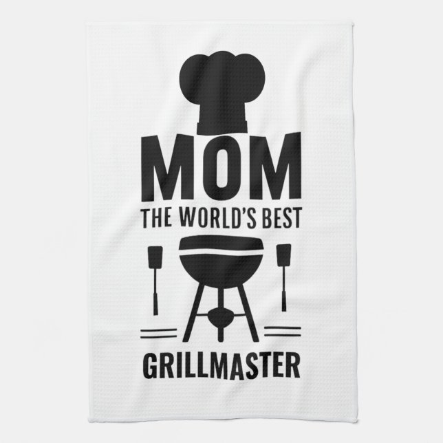Maman la serviette de cuisine du meilleur maître-g (Vertical)