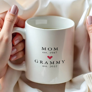 Maman Moderne Année de Grammy Tasse à Café