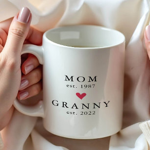 Maman Moderne Année de Mamie. Tasse à Café
