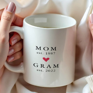 Maman moderne   Gram Year Est. Café Mug