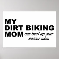 Maman Motocross Poster Drôle
