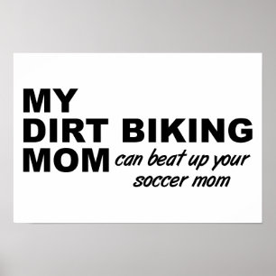 Maman Motocross Poster Drôle