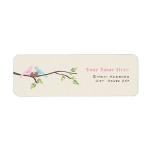 Maman & Papa Oiseaux Baby shower d'oeufs roses