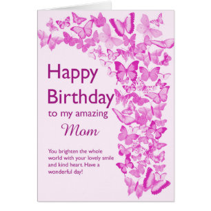Maman Papillons d'anniversaire