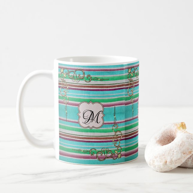 Maman Pastel Stripe Mug (Avec donut)