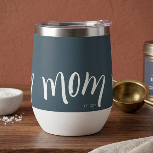 Maman personnalisée Est Slate Blue Année personnal