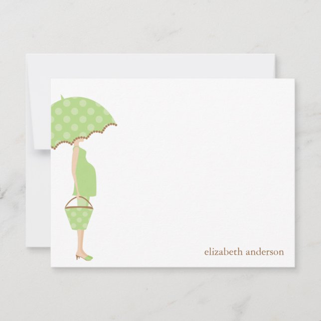 Maman sera Baby shower Merci Cartes (Devant)