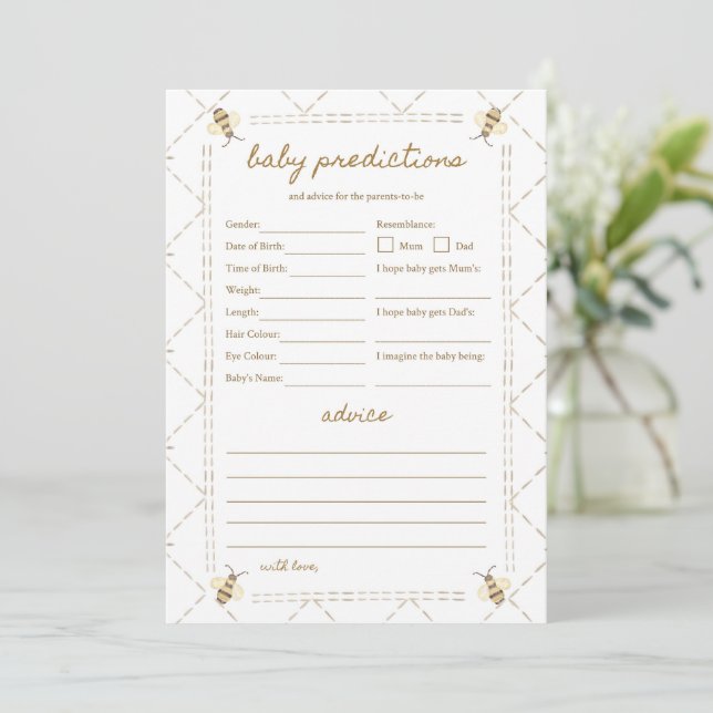 Maman To Bee Baby shower Baby Traits Cartes de jeu (Debout devant)