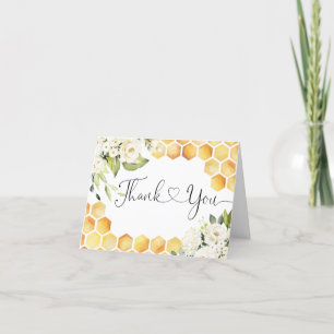 Maman to Bee Baby shower Carte de remerciements