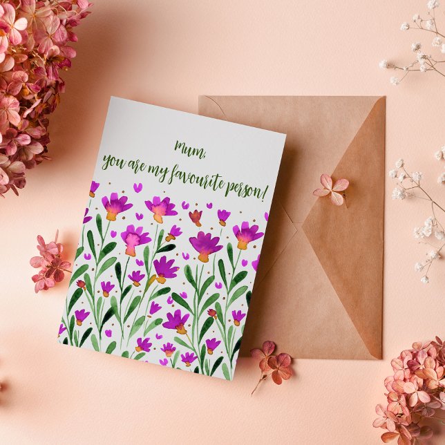 Maman, tu es ma personne préférée Carte Fête de la (Créateur téléchargé)