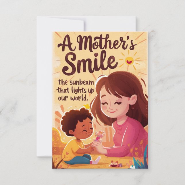 "Maman, tu es ma Sunshine Forever" cartes de voeux (Devant)
