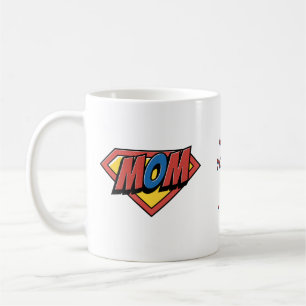 Maman, tu es mon héros Mug de café personnalisé