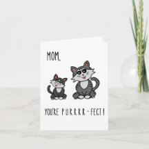 Maman, tu es parfaite ! Carte mignonne pour la fêt
