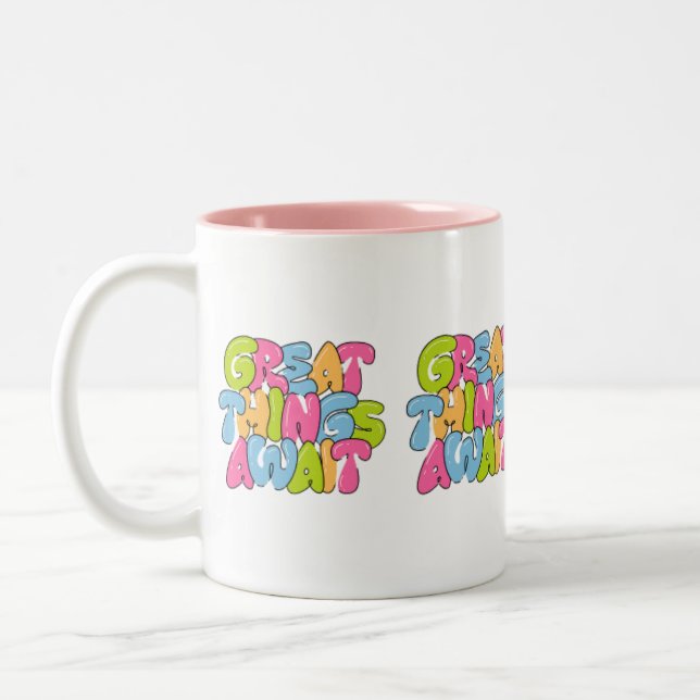 "Maman, Tu Es Ses Ailes" Mug À Deux Tons - Belle (Gauche)