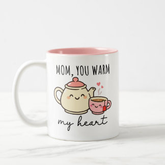 Maman, tu me réchauffes le cœur - Mug de la fête d