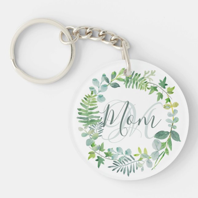 Maman Vert Feuillage Aquarelle Foliage Photo (Devant)