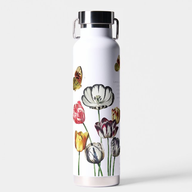 Maman Vie Bouteille d'eau papillon floral (Avant)