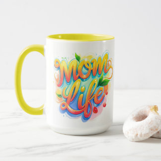 Maman Vie Nom personnalisé Mug - Citronnelle Inspi