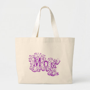 "Maman" violet / sac fourre-tout léger