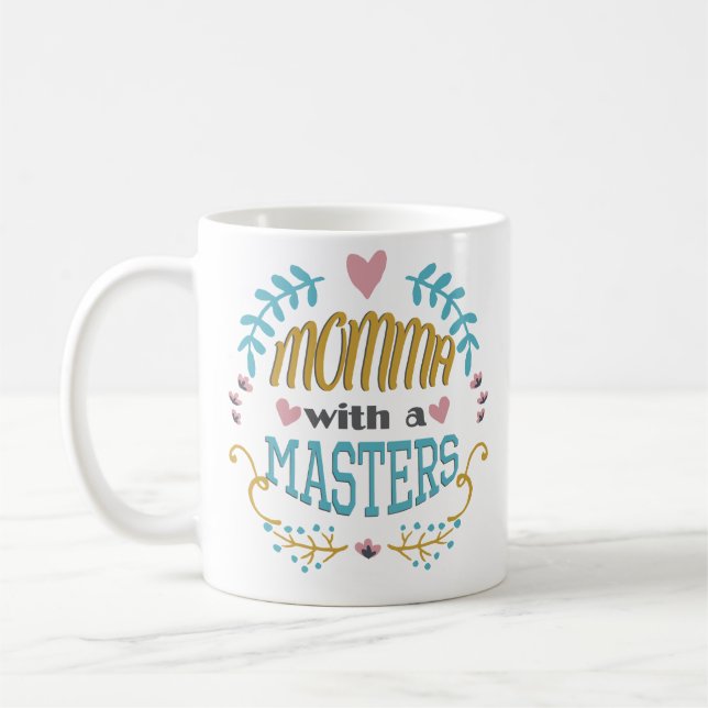 Mamans avec une tasse de café d'obtention du (Gauche)