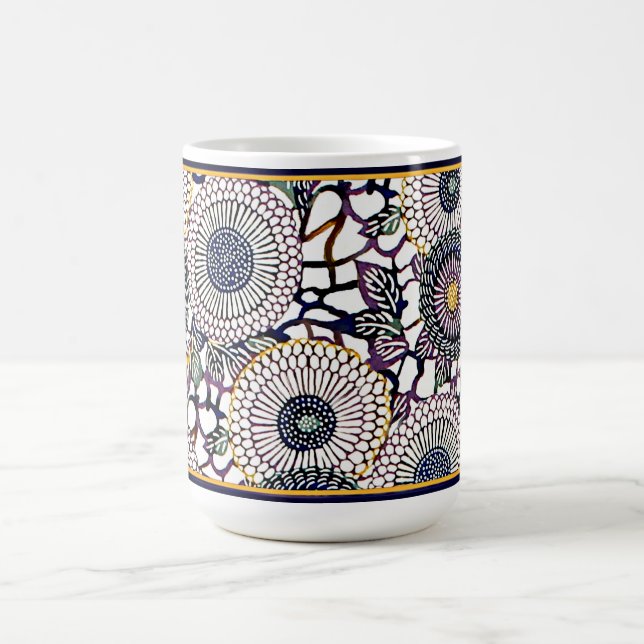 Mamans bleues japonaises - tasse de café 11oz (Centre)