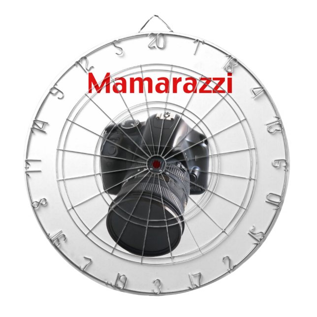 Mamarazzi Photographer Dartboard (Front)