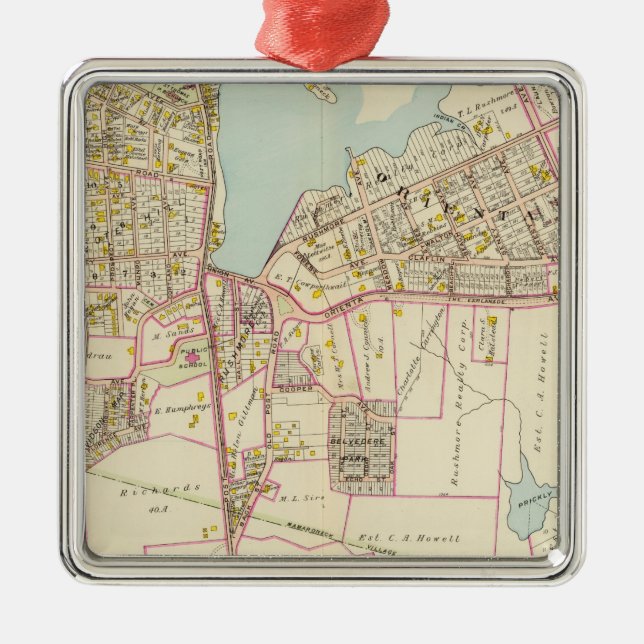 Mamaroneck village, New York Metal Ornament (Front)