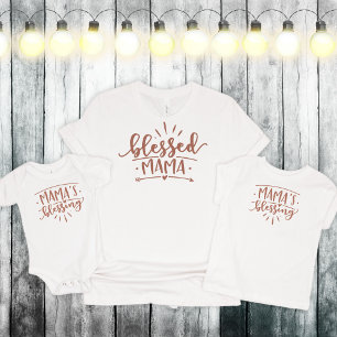 Mama's Blessing, Mommy and Me Customizable Colours Baby Bodysuit