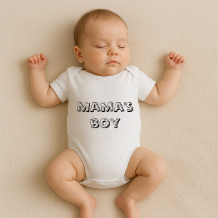 Mama's boy baby bodysuit