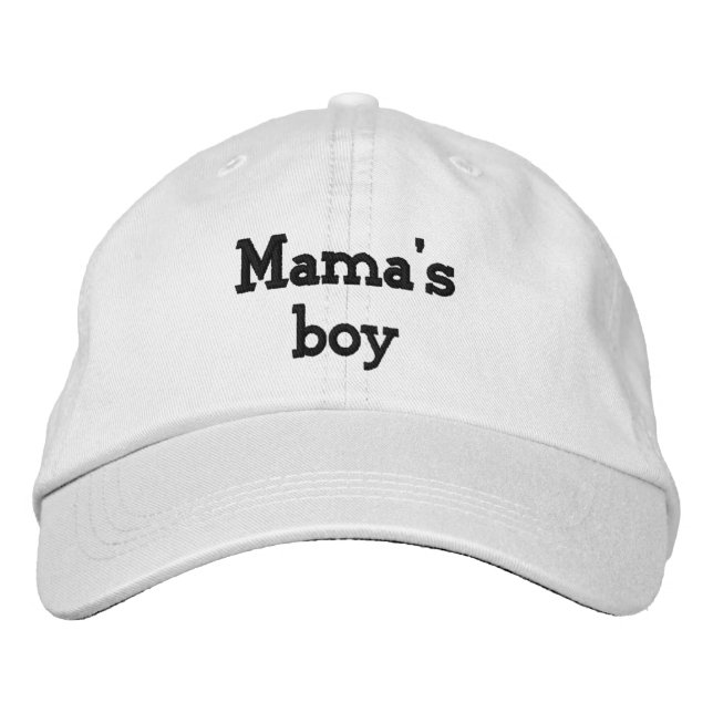 Mama's boy embroidered hat (Front)