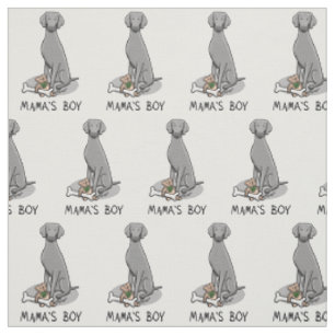 Mama's Boy Weimaraner (grey 1) toys dog mom Cute Fabric
