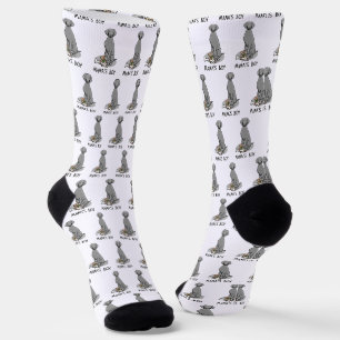 Mama's Boy Weimaraner (grey 1) toys dog mom Cute Socks