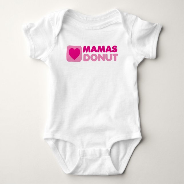Mamas doughnut baby pink creeper (Front)