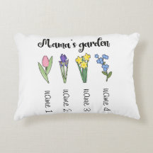 Mama's flower garden with 4 personalized names