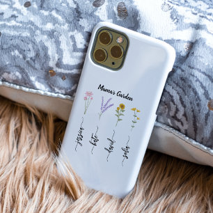 Mama's Garden Personalized Kids Nmae Mother's Day Case-Mate iPhone 14 Case