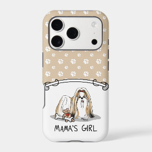Mama's Girl Shih Tzu (tan white) Dog Mom Cute
