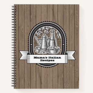 Mama's Italian Recipe Book with Olives