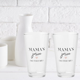 Mama's Juice Funny Quote   Best Mama Gift  Glass