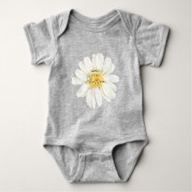 Mama's Little Blossom Cute Daisy Grey