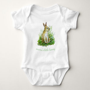 mama's little bunny baby bodysuit