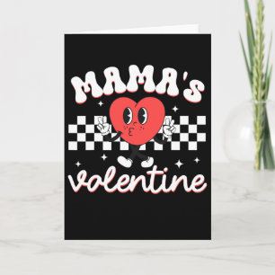 Mama's Valentine Kid Heart Toddler Funny Valentine Card